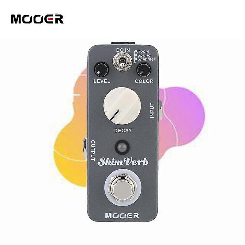 Mooer Mrv1 Shim Verb Effect Guitar Pedal Accessories for Guitar Processor True Bypass Reverb Delay Decay Pedal Effector