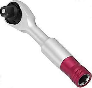 ZK-1/4 Inch Mini Socket Ratchet and Bit Driver Multi Tool Ratchet Wrench Kit Socket Repair Tool Kit Quick Socket Batch Tool (85MM)