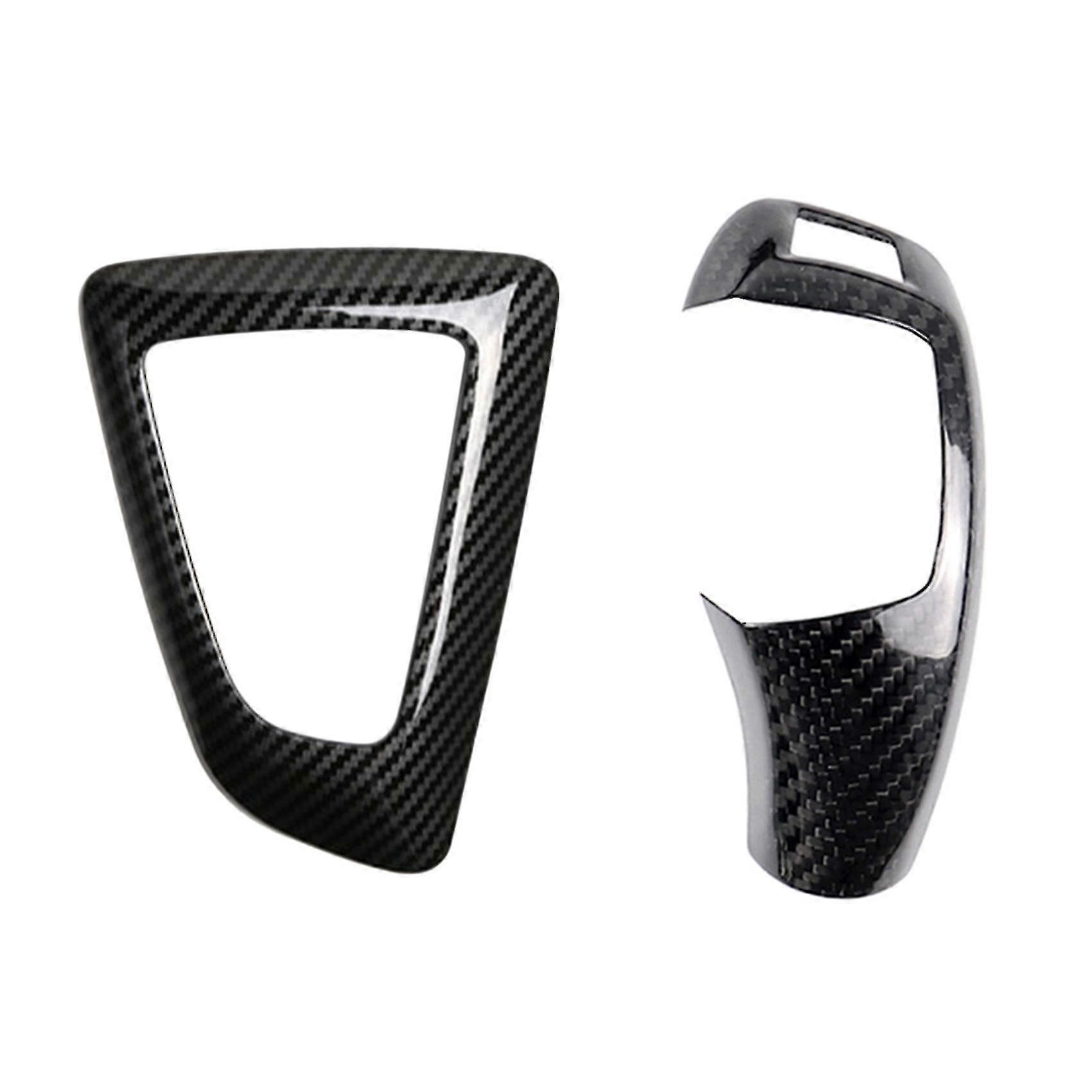 2pcs Gear Shift Knob Cap Trim For Bmw F20 F22 F30 F32 F36 F12 F13 B