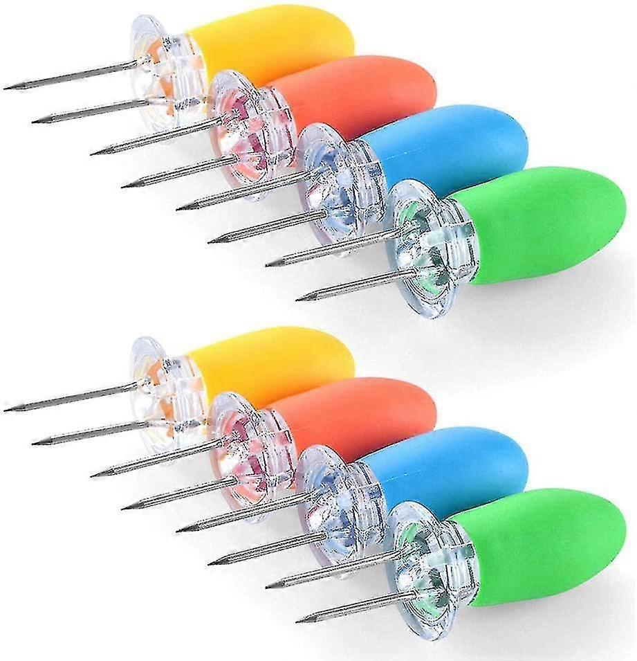 16pcs Corn Holders,corn Cob Skewers Stainless Steel Corn Eaters Corn On The Cob