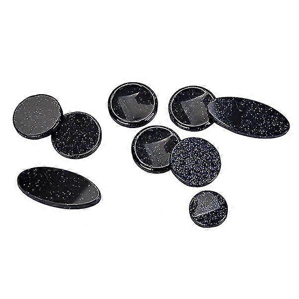 9pcs/set alt tenor sopraan saxofoon saxofoon shell key buttons inlays accessoires (donkerblauw)