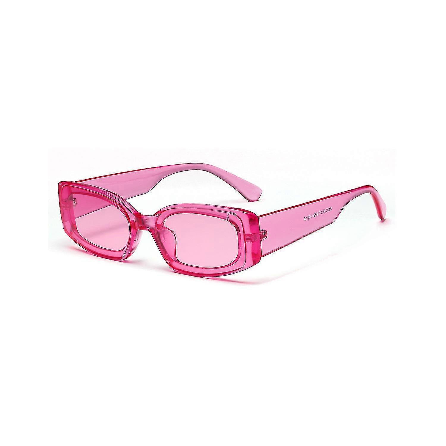 Pink Rectangular-frame Sunglasses Jinyu