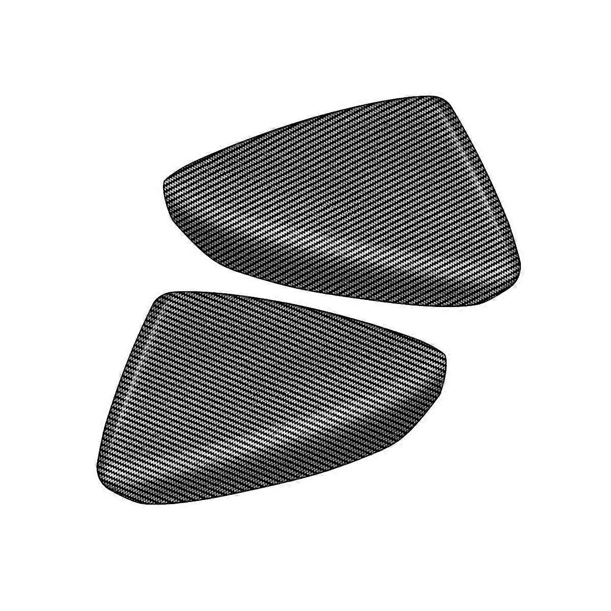 Car Carbon Fiber Pattern Rearview Side Mirror Cover Trim Frame Side Mirror Caps for -60 2022 2023