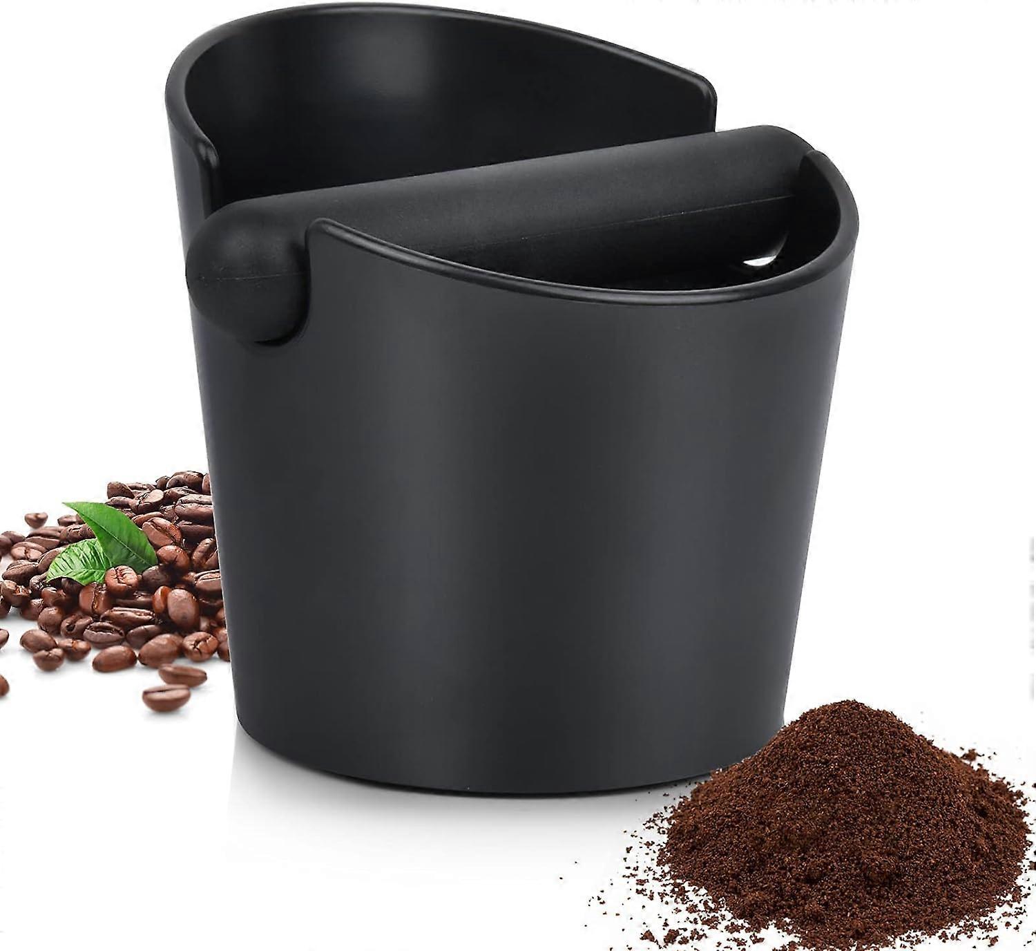 Espresso Knock Box,4.8 Inch Coffee Ground Knock Box,Shock-Absorbent Durable Barista Style Knock Container with Removable Knock Bar and Non-Slip Base