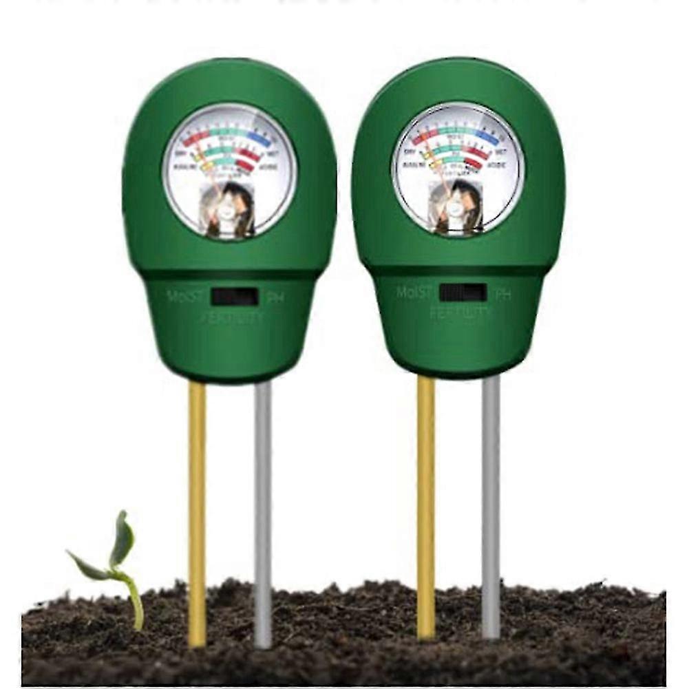 2pack Soil Ph Meter,3-in-1 Soil Tester With Soil Fertility,humidity And Ph Meter, Used For Plant Ca
