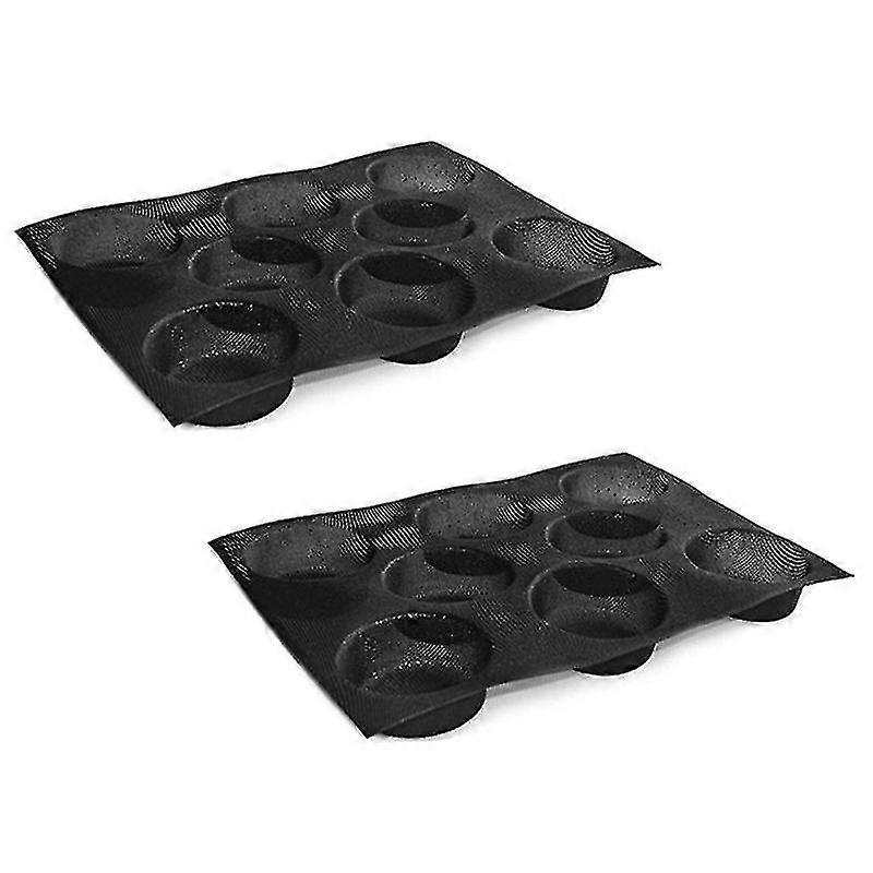 2 Pack Percompatible Withated Baking Molds, Silicone Baking Mould,8 Cavities