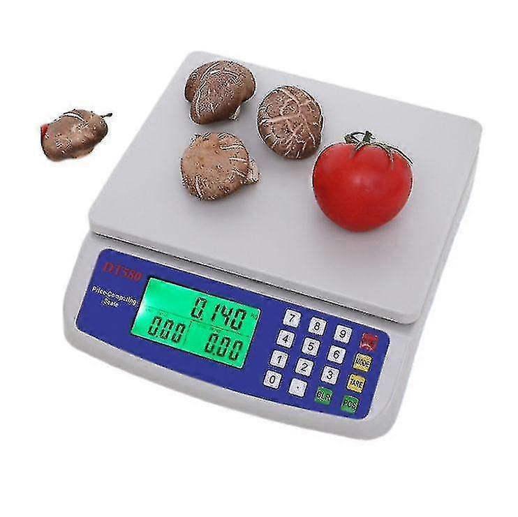 Digital Scale Count Pirce And Weight For Fruits Vegetables