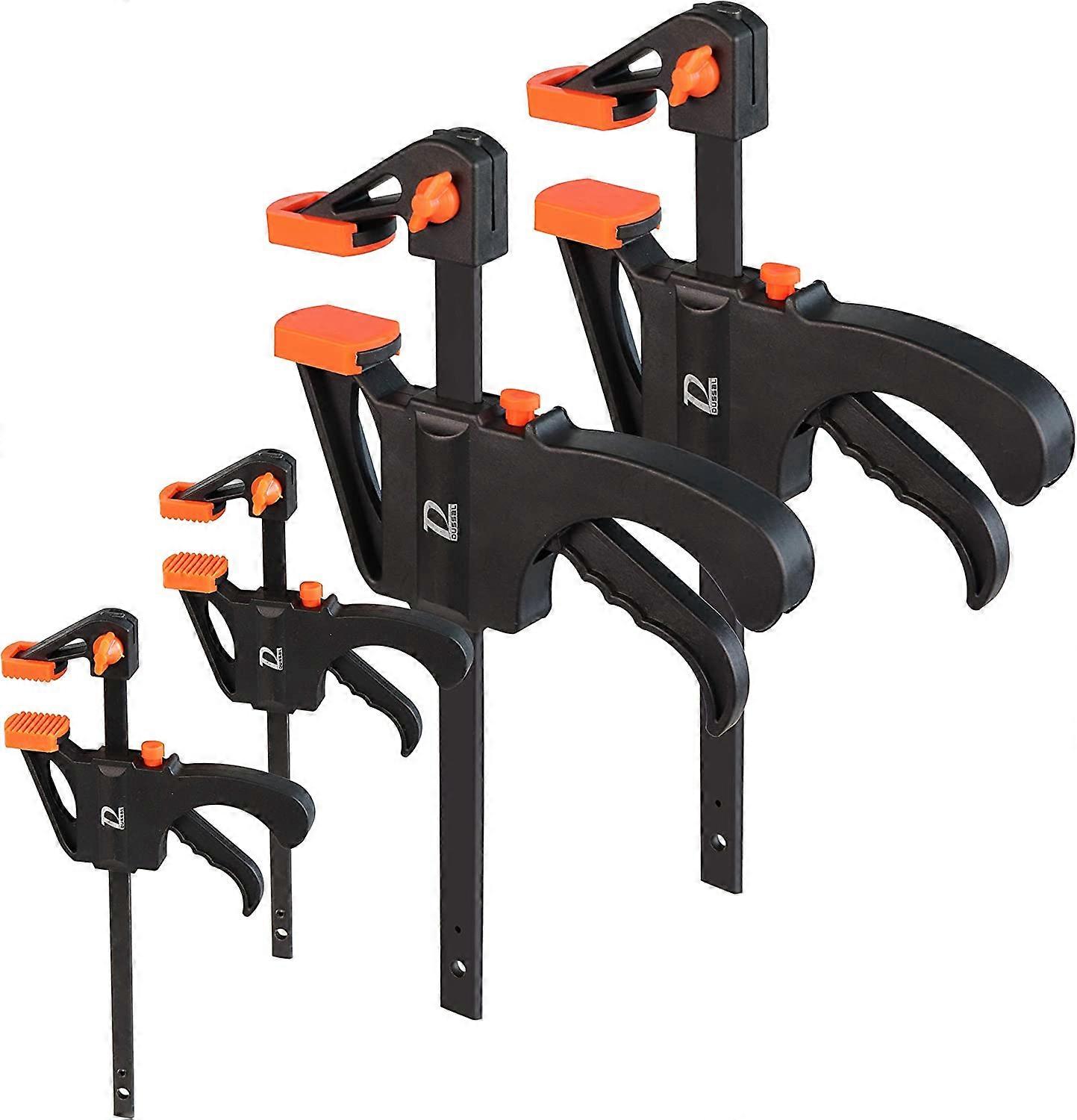 4 Pcs Quick Grip Clamps for Woodwork Bar Clamp Sets