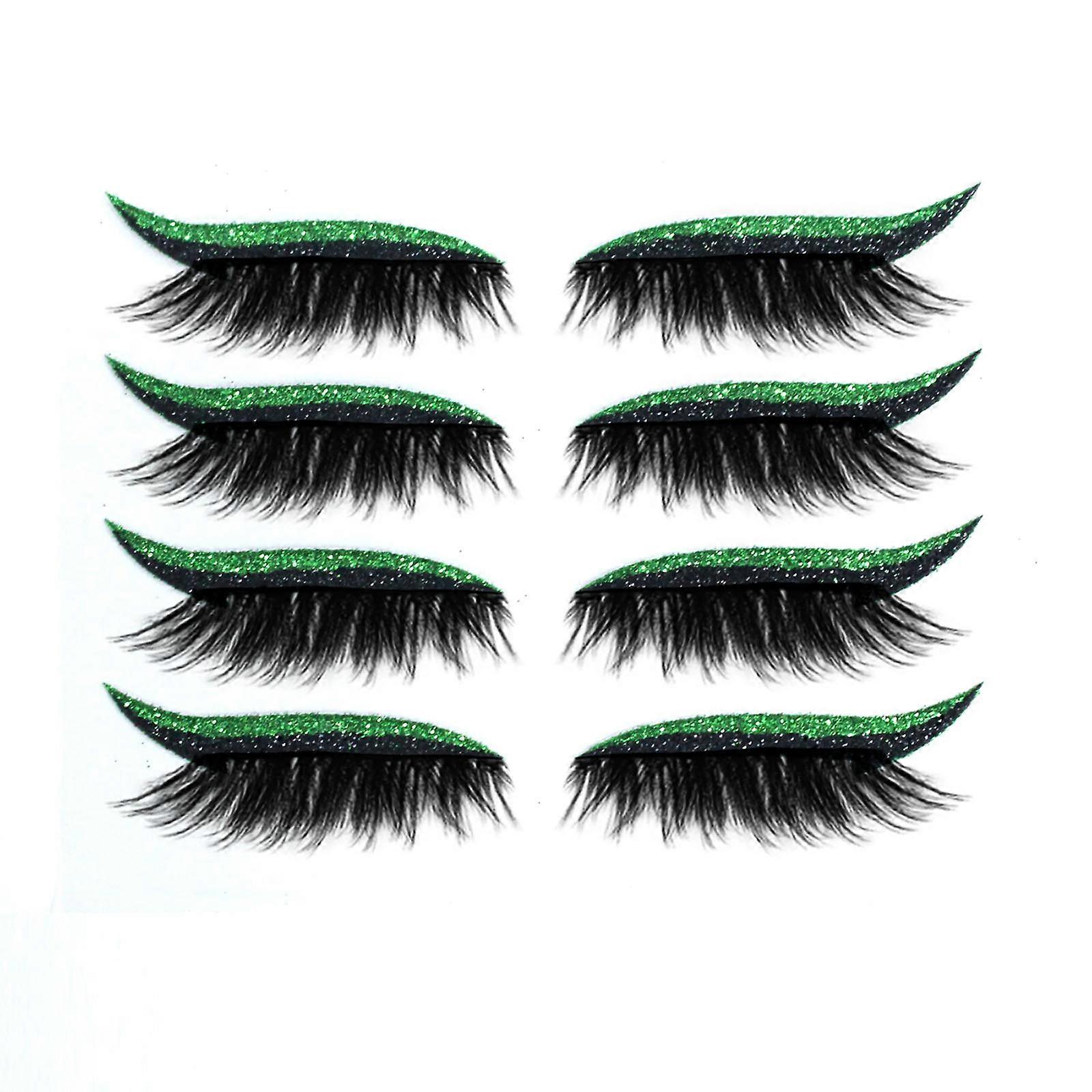 4Pairs Reusable Eyelid And Eyelash Stickers Makeup Instant Easy Application