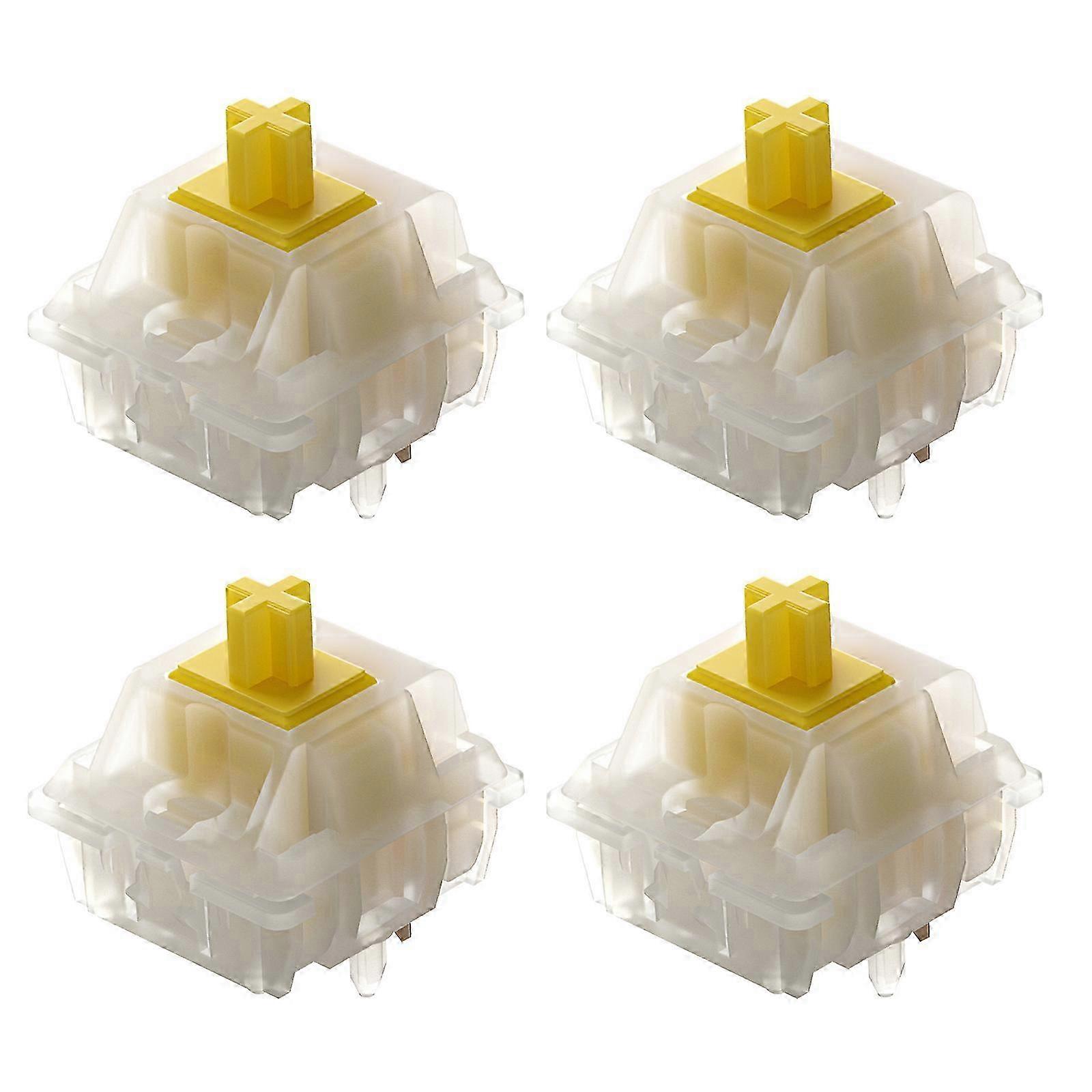 70-100 PCS Comutatoare mecanice liniare Gateron Milky Yellow Pro