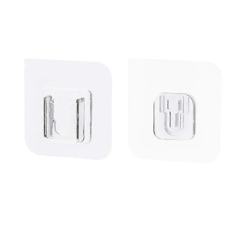 Double Sided Adhesive Hooks|20 Pack Double Sided Wall HookWall Hooks for Hanging, Self Adhesive Hooks for Bathroom Kitchen Office Hanging