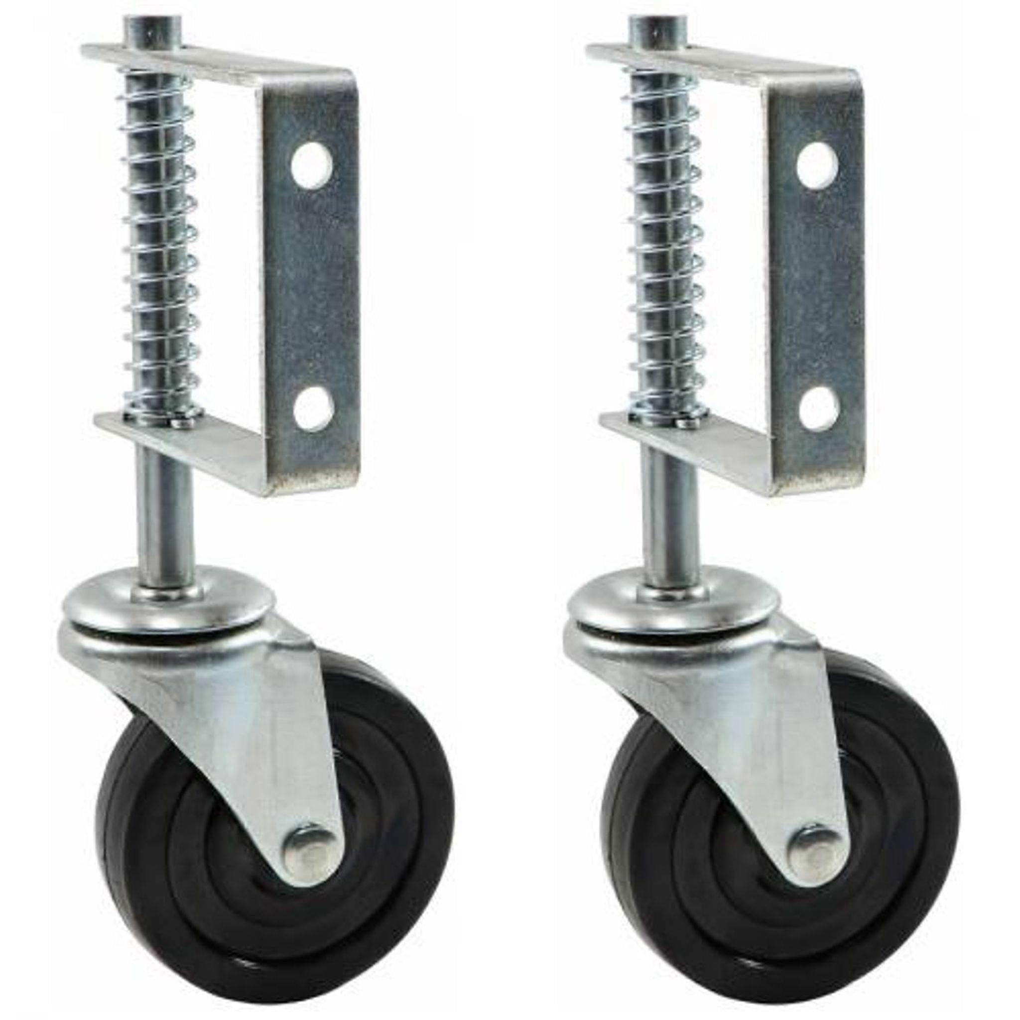Set Of 2 Spring-loaded Rollers For Sliding Gates
