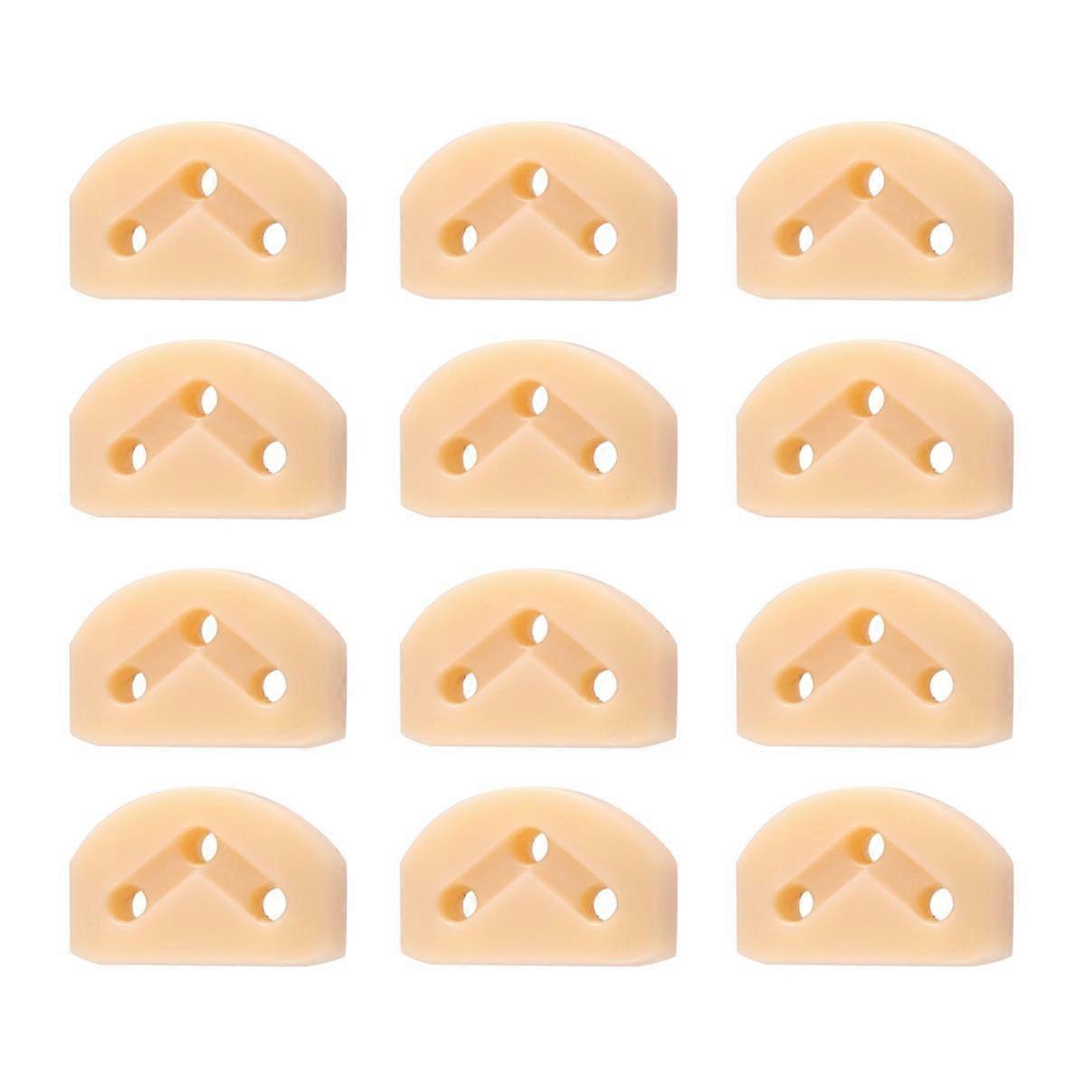 12Pcs Classical Guitar Rollers String Trees Retainer Guides Guitar String Locks Nut Block Clamp