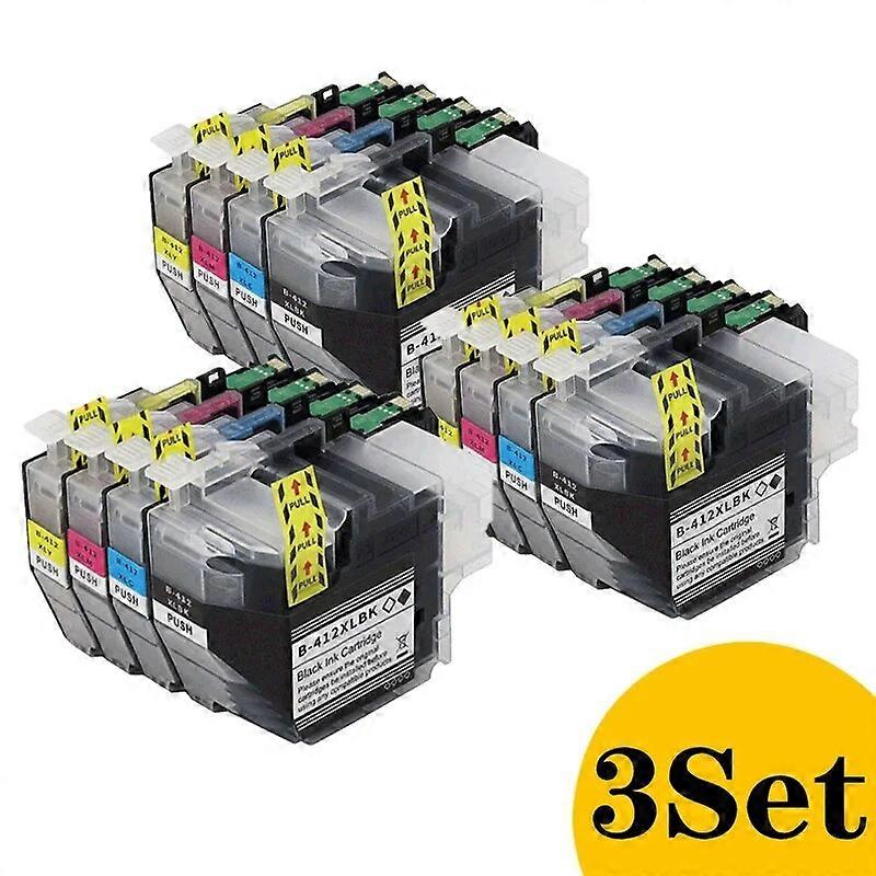 LC412 Compatible Ink Cartridge With Dye ink for Brother MFC-J7100CDW J7300CDW J5340DW J5345DW J5740DW J6540DW J6940DW Printer
