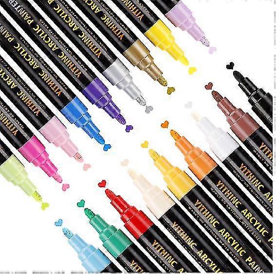 18 Farben Acrylfarbe Stifte TAO