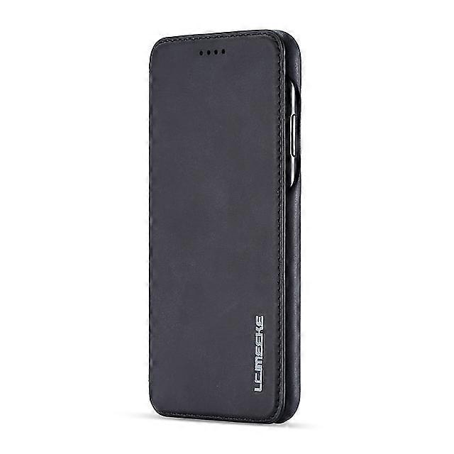lc.imeeke Läderfodral För Apple iPhone 14 13 12 11 Pro Max Minikorthållare / Flip Helkroppsfodral Ord / fras / Enfärgad PU läder / PC