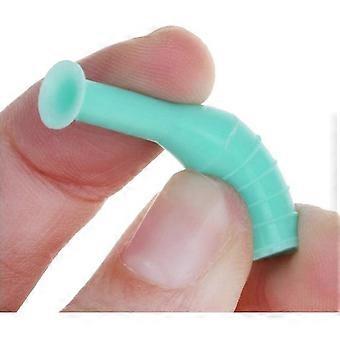 Silicone Contact Lens Remover Contact Lens Inserter Contact Lens Sucker With Storage Box Home Travel (10 Pieces-green)