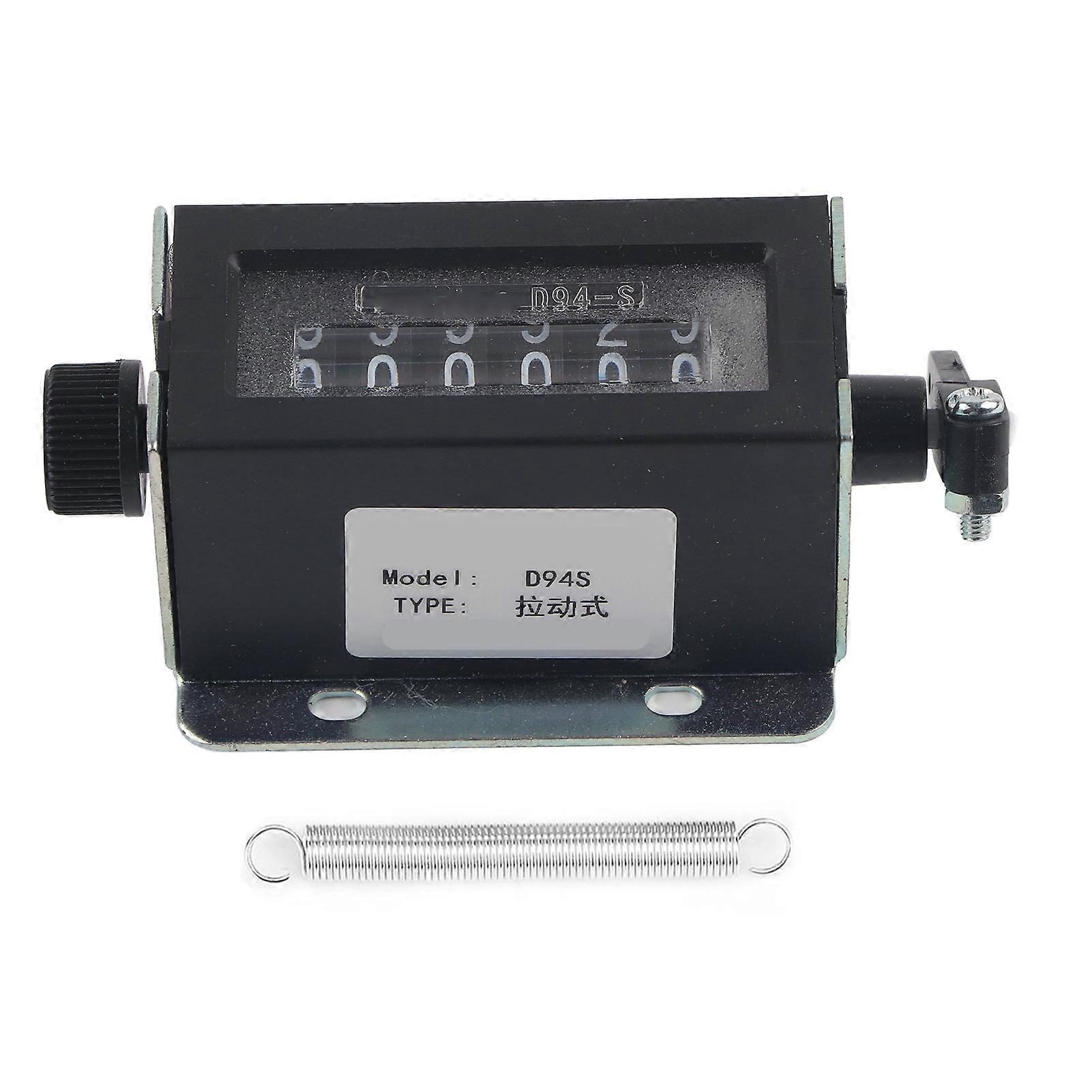 Belmei D94-S 6 Digit Resettable Mechanical Pulling Counter 0-999999