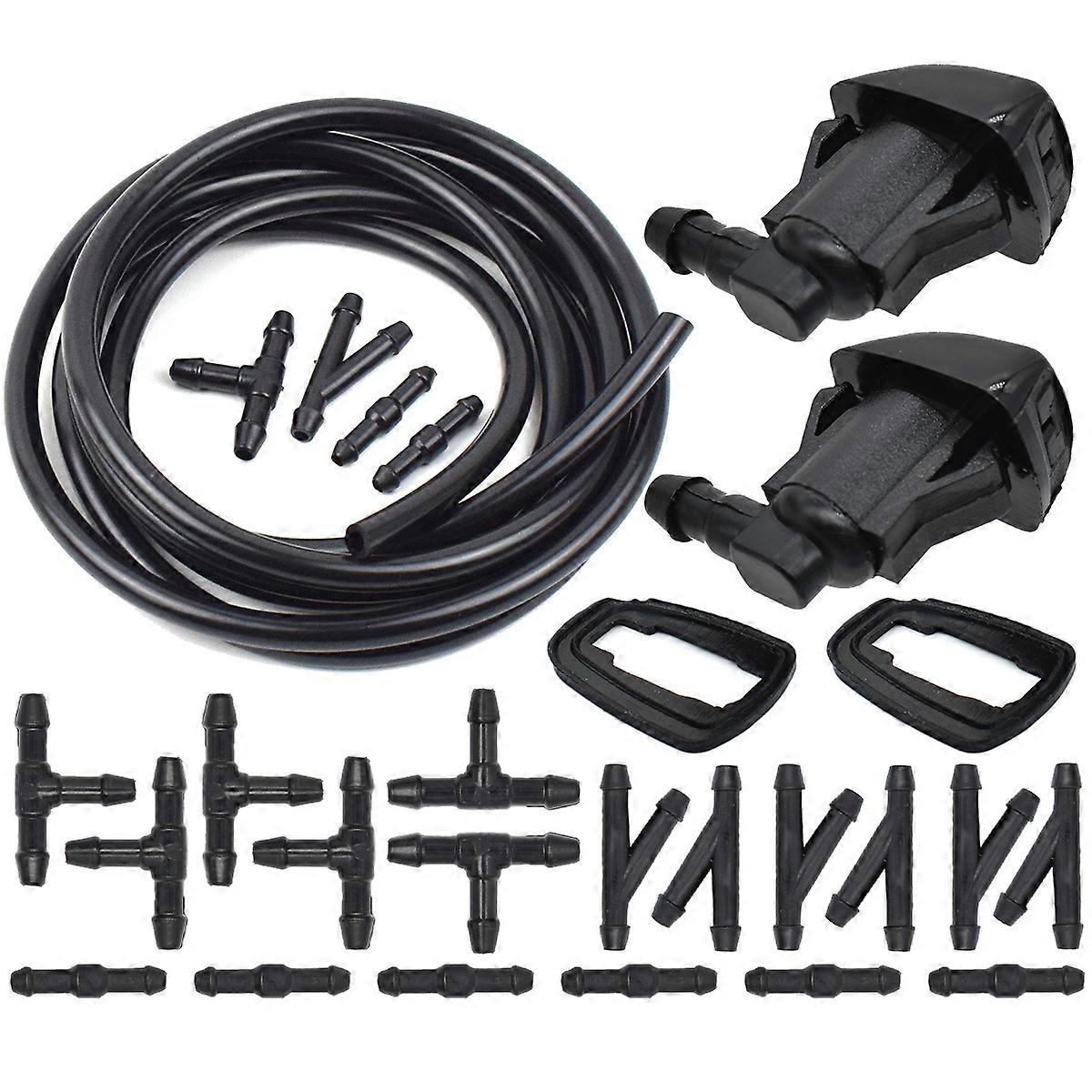 2x Car Windshield Washer Spray Wiper Nozzles Hose For Toyota E120 Corolla Camry Sienna Avensis T25 Corsa XV30 Hilux 85381AE020