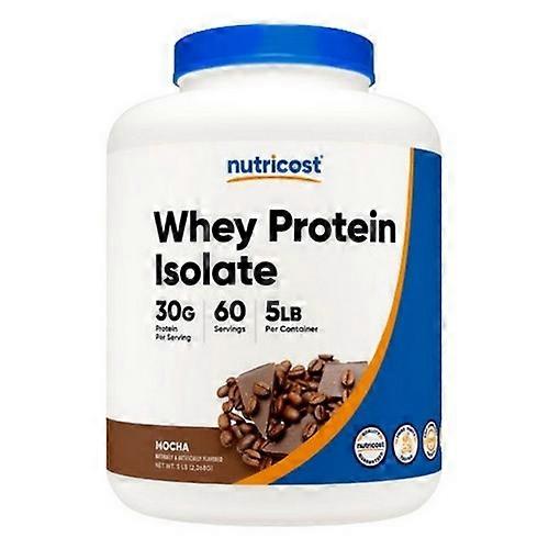 Nutricost Whey Protein Isolate Powder Mocha ,5 Lbs