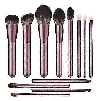 12 Pack Make-up Pinsel, Premium Professionelle Make-up Pinsel Sets Synthetische Kosmetische Pinsel für Foundation Blending Rouge Puder Rouge Concealer Eyesha