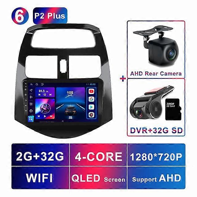 9' ' Android 11 Autoradio Multimedia Video Player Für Chevrolet Spark Beat Matiz Creative 2010 - 2014 DSP RDS QLED Carplay Auto