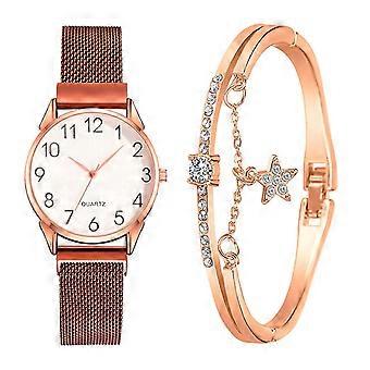 Fashion Small And Delicate European Beauty Simple Casual Bracelet Watch Suit