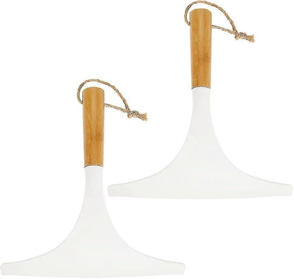 Shower Squeegee (set Of 2) - Handy Shower Squeegee For Shower Or Windows - Bathroom Squeegee With Hanging Loop -