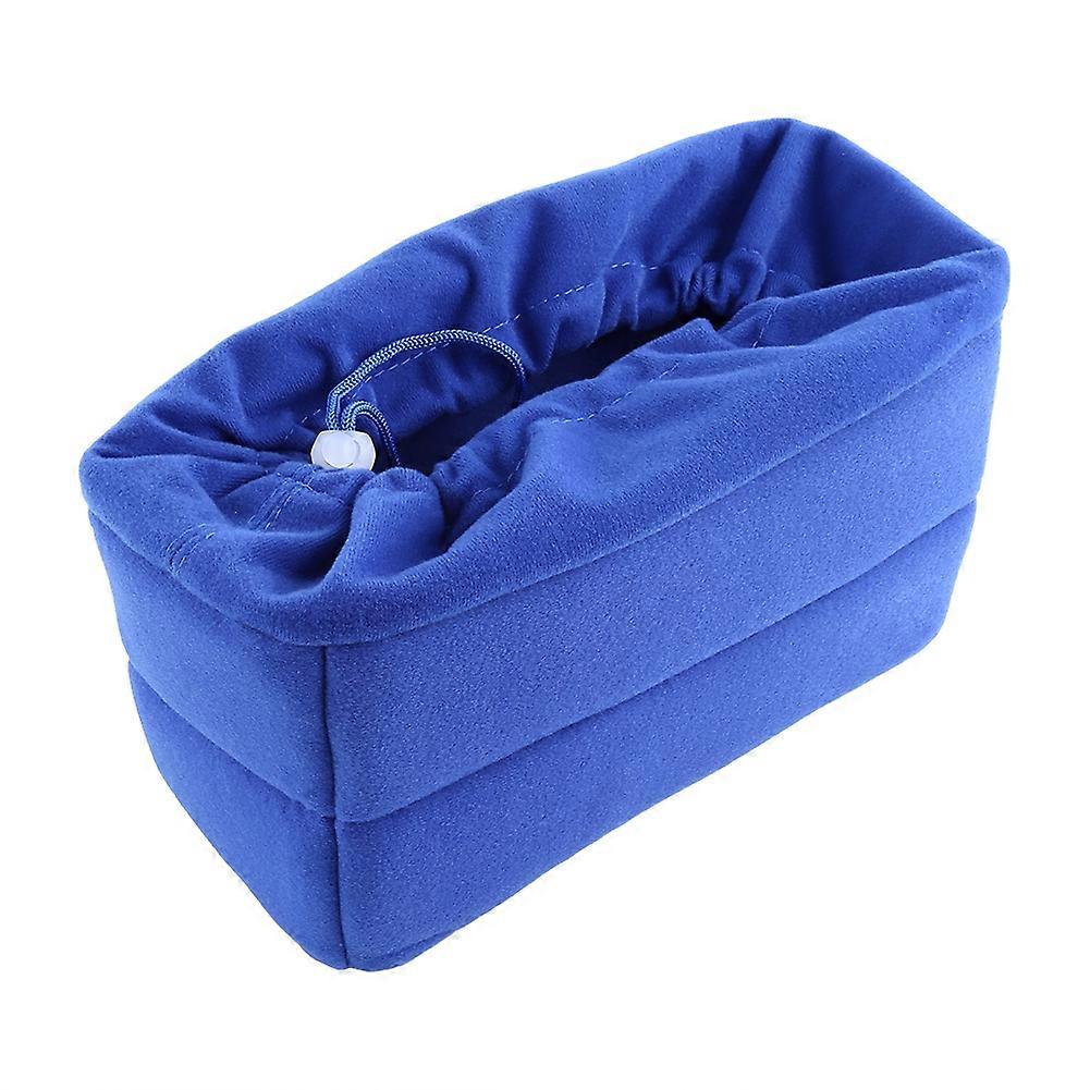 Padded DSLR Camera Bag Insert for Backpack with Lens Case Dark Blue