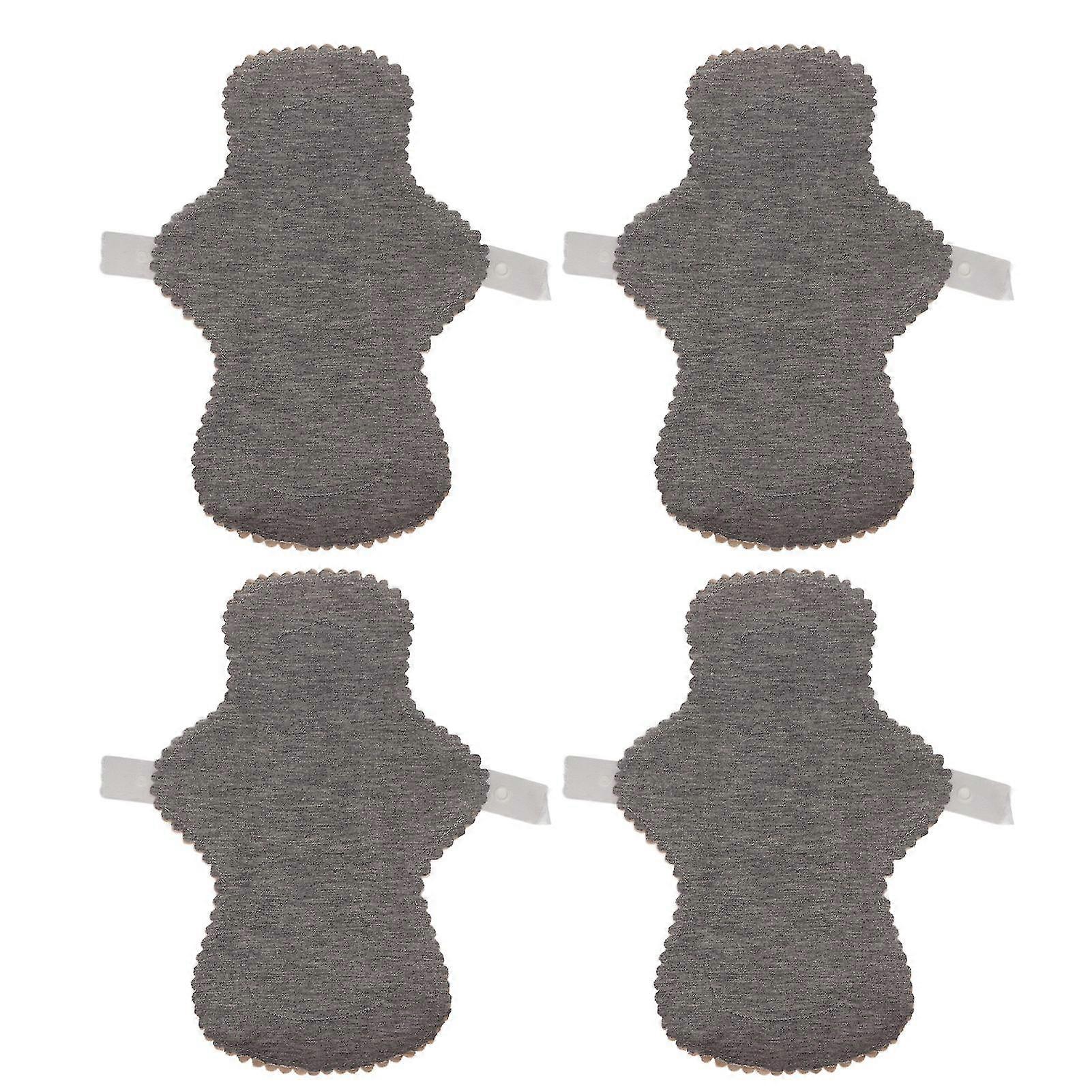 4pcs Reusable Menstrual Pads Leak-Proof Soft and Breathable Strong Absorbency 25x16.5cm 9.8x6.5in