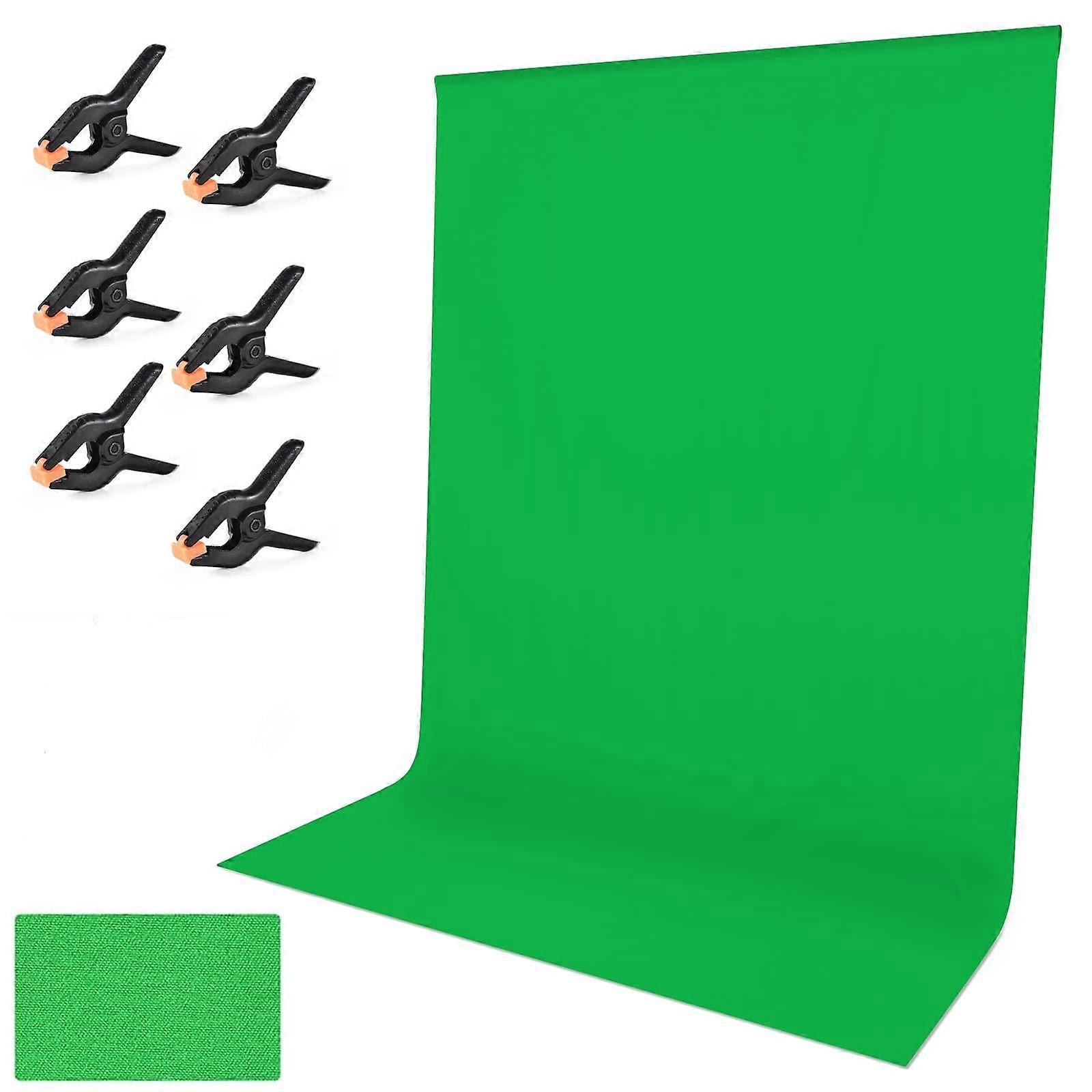 Toile de fond de photographie d’écran vert, épaissir la toile de fond de photo verte, avec des clips, pour studio photo, diffusion en direct -GSL