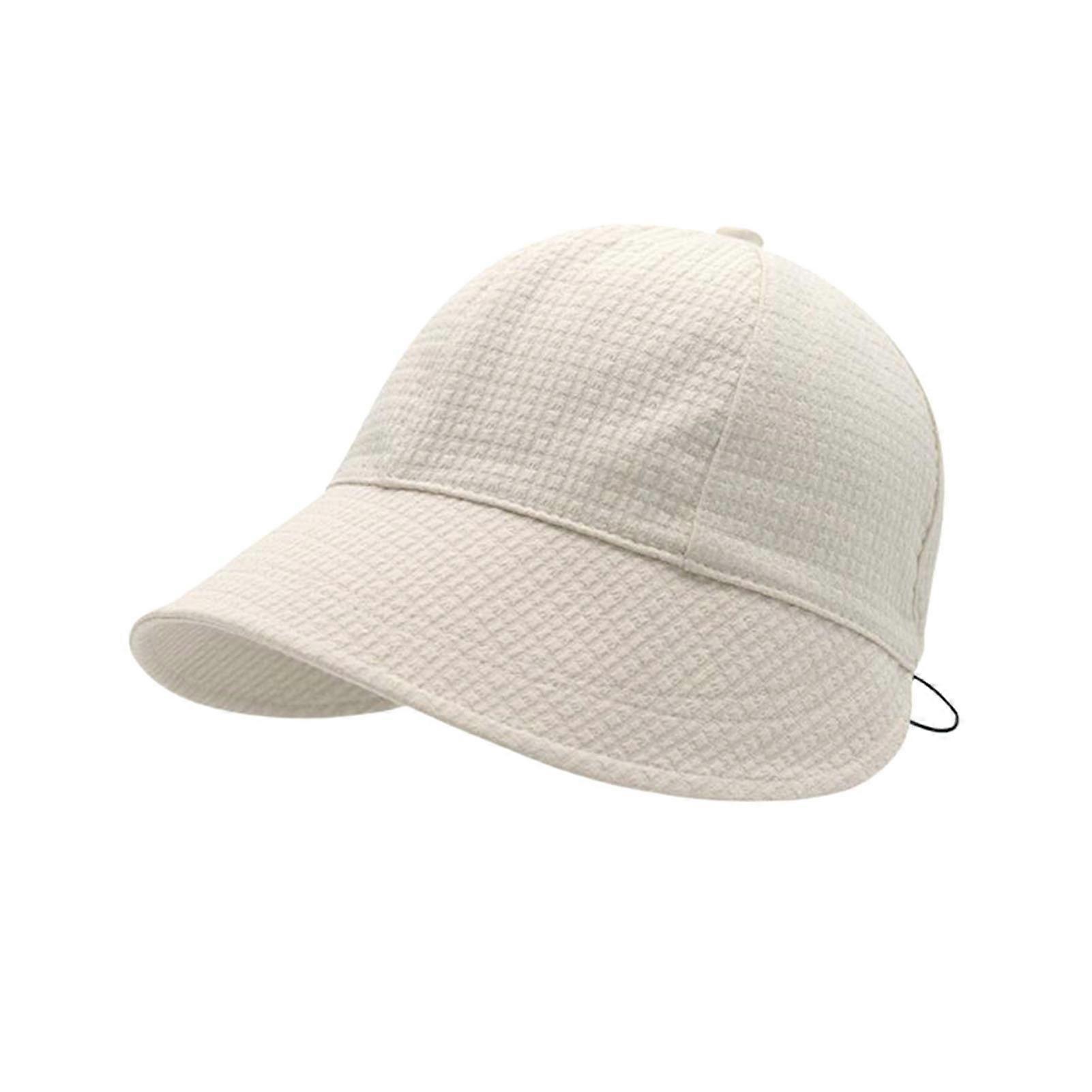 Keps för kvinnor Bomull Solskydd Bred kant Packbar Justerbar Sommar Strandhatt för Utomhus