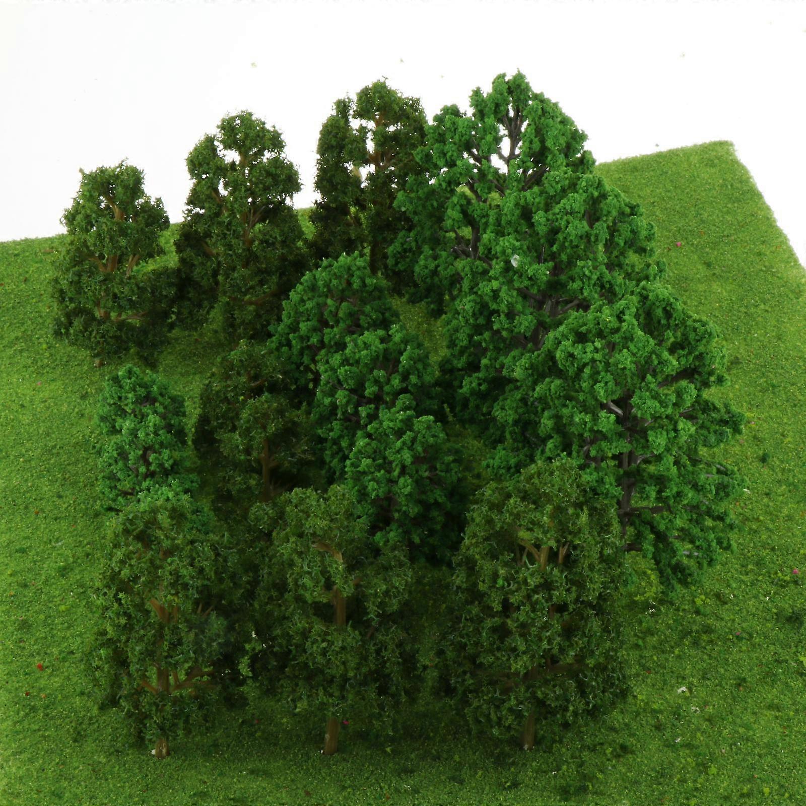 18x Model Trees Miniature Trees for  Toy Trees for Model Train Scenery Artificial Fake Trees
