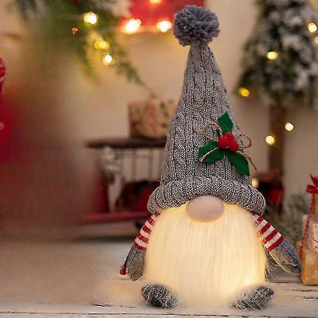 人形エルフノームLEDライトデコレーションライトドワーフニット帽子グロールドルフ人形新年の贈り物