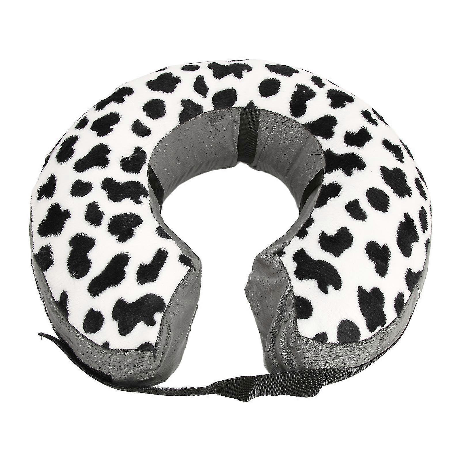Pet Protective Inflatable Collar Adjustable Soft Pet Recovery Collar for Small Medium Large Dogs Cats Cows Point Hook and Hoop Fasteners L