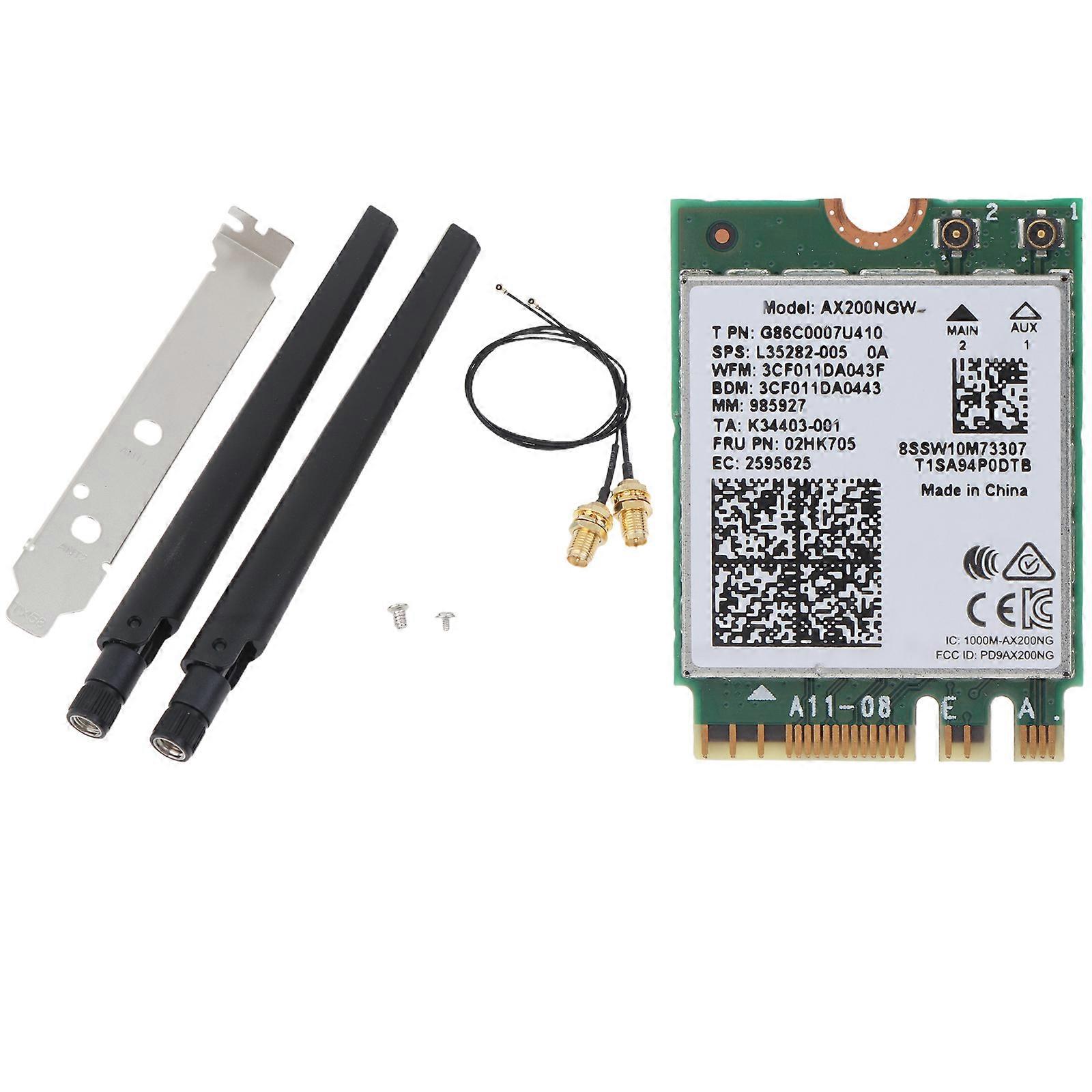 PCIe WiFi Card Adapter 3000Mb BT5.1 Dual Band 2.4G/5G Network Receiver AX200ngw