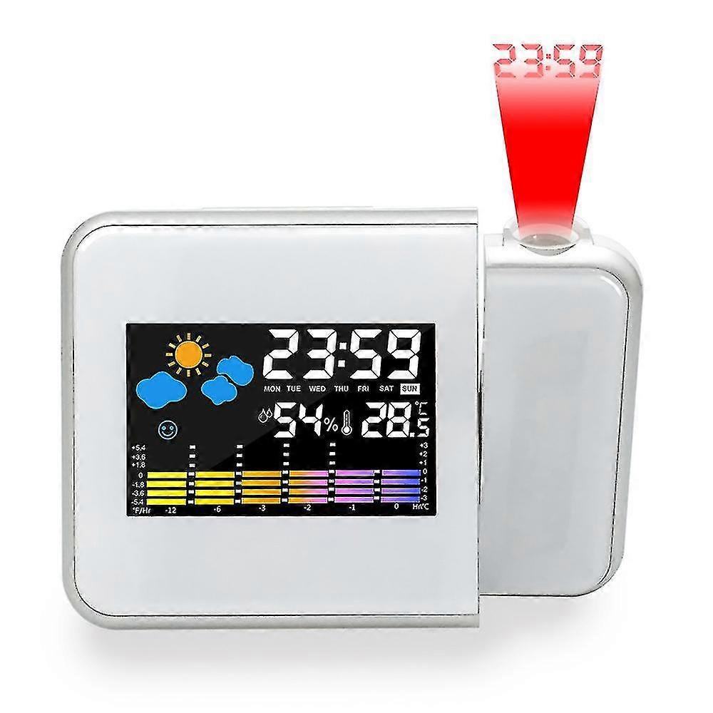 Alarm Clock With Temperature And Time 1pcs