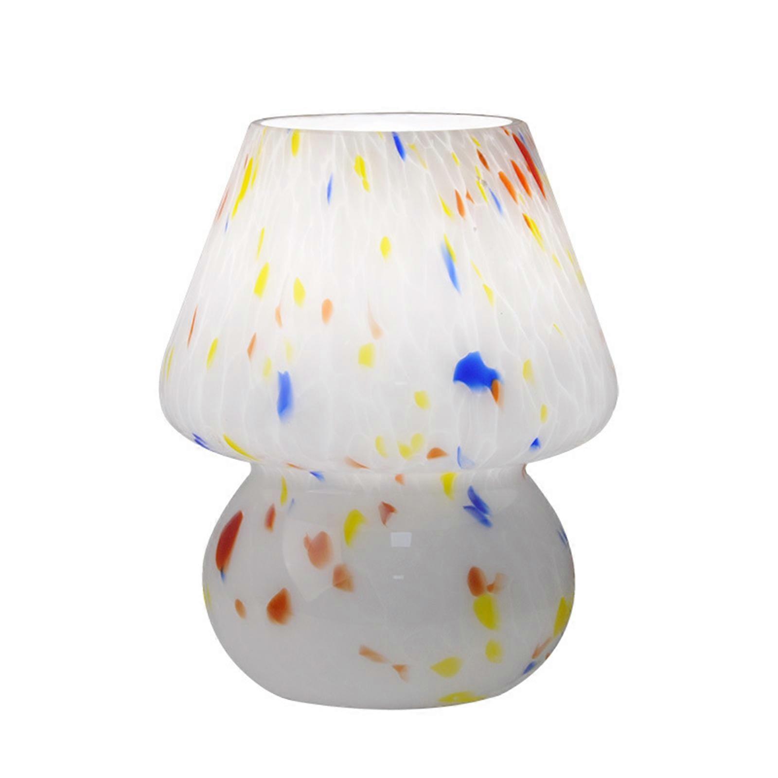 Brand New Modern Cream Glass Mushroom Table lamp LED Muran Desk lamp Reading lights USB plug, adjustable light and color
