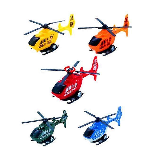 6pcs Simulation Mini Pullback Helicopter Toy Decoration Pull Back Aircraft Models Airplane Models Planes Toys Plastic Inertia