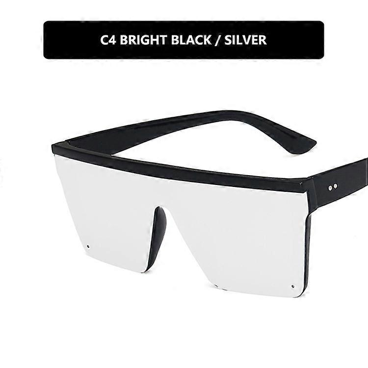 Sunglasses Oversized Square Rimless Sunglasses Uv400 Sunglasses Trend Big Frame One-piece Sunglasses