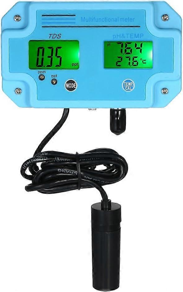 Professional 3 in 1 pH/TDS/Temp Meter Water Detector Multi-Parameter Digital LCD