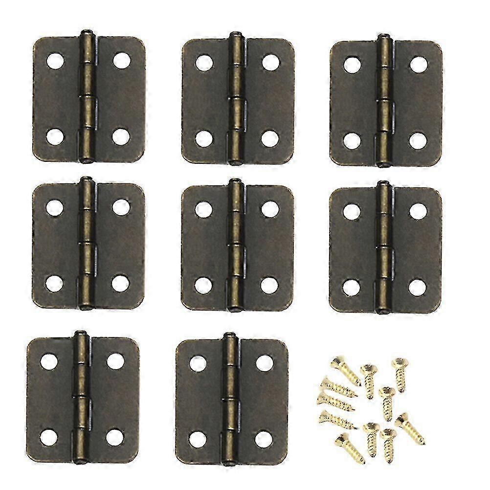 250pcs Professional Closing Spring Hinges Mini Metal Hinge with Screws