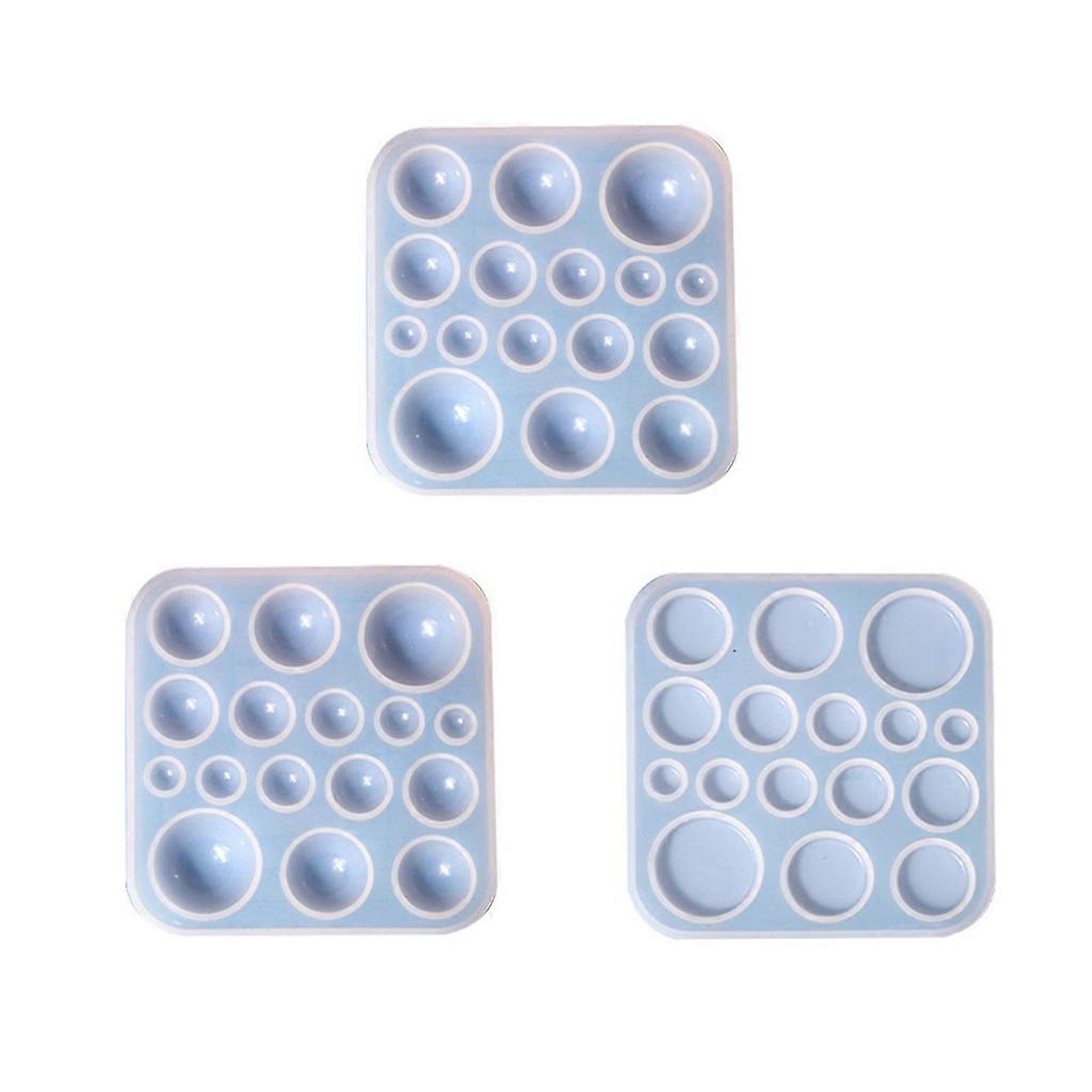 Semicircle Gem Patch Rings Mold Epoxy Crystal Silicone Mold Necklace Mold