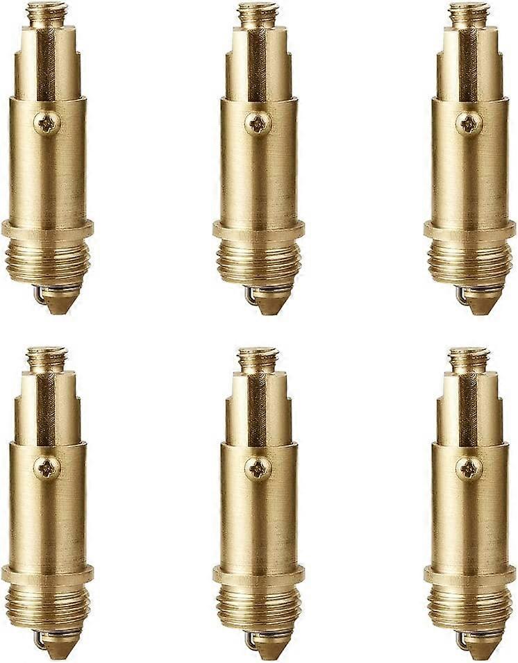 6pcs Drain Plug Bouncing Core -Pop-Up Basin Brass Spring Bolt