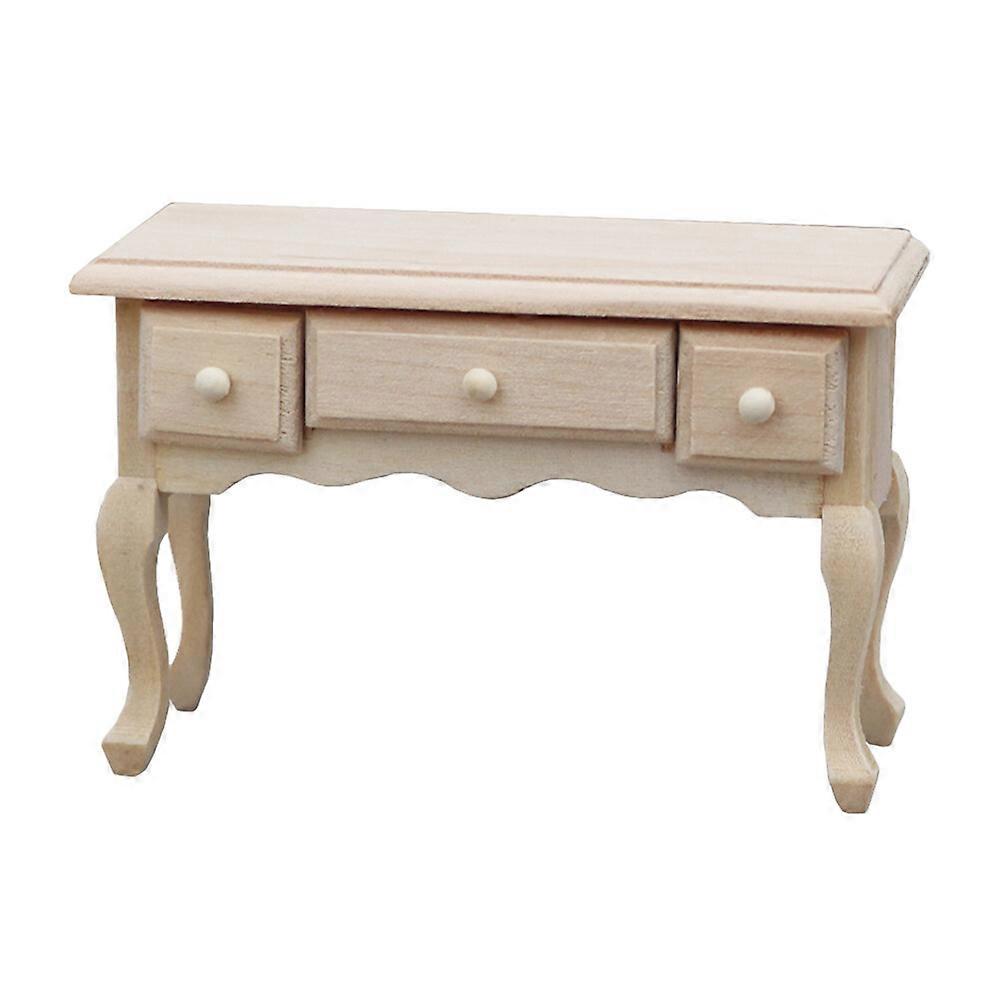 مصغرة الجدول دمية مكتب دمى خشبية أثاث البيت مصغرة طاولة الطعام نموذج