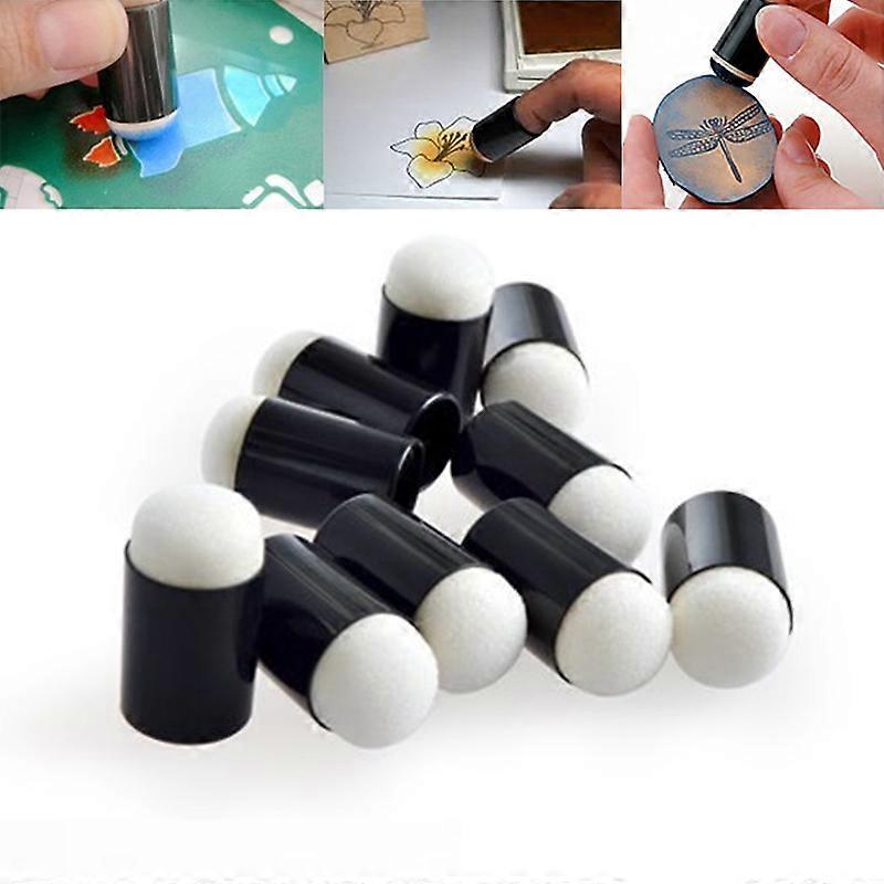 10Pcs/set Painting Craft Set Paint Drawing Sponge Foam Finger Chalk Ink Applying Chalk Inking Staining Sponge Tool