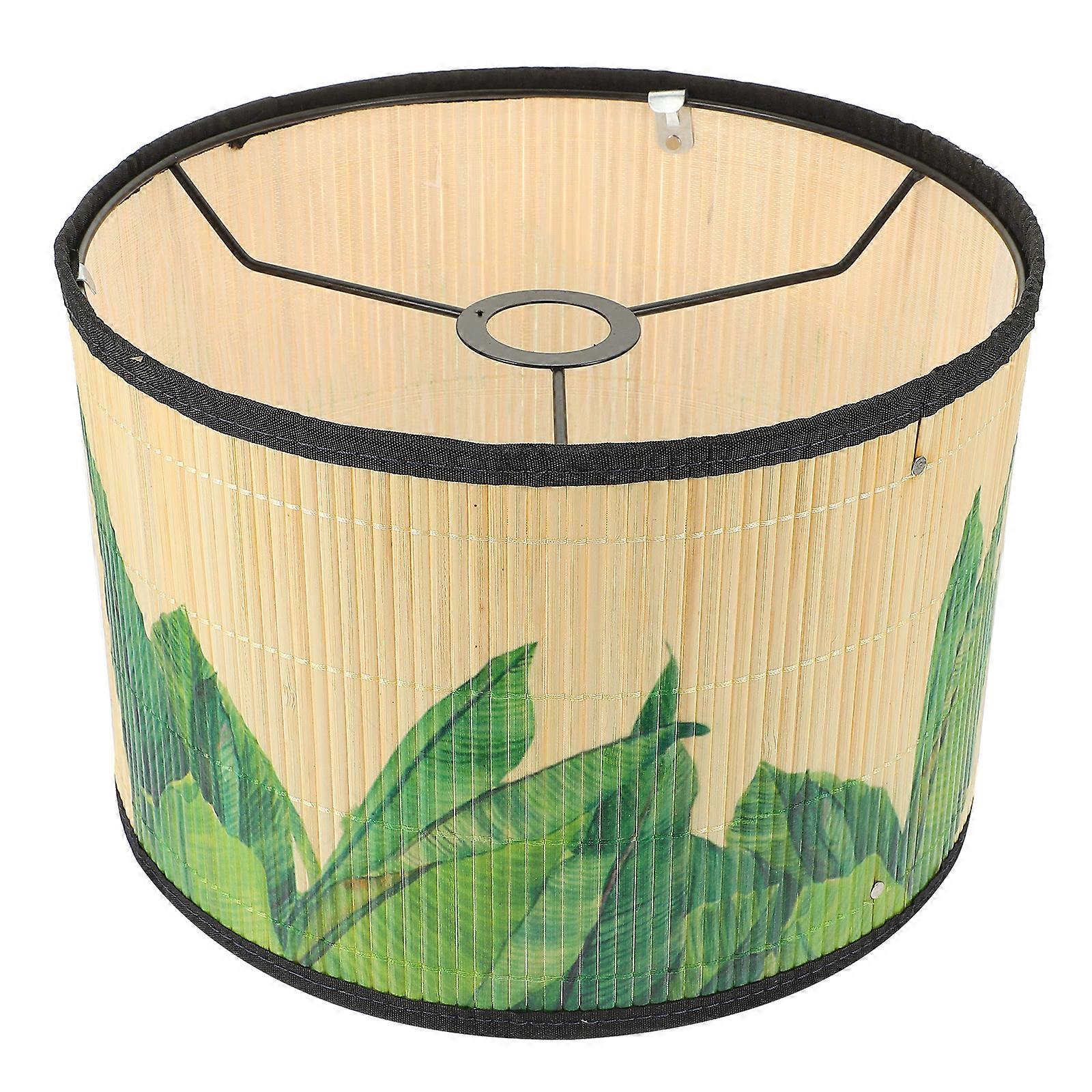 1Pc Fresh Printed Lampshade Japanese Style Light Cover Ceiling Light Shell Green