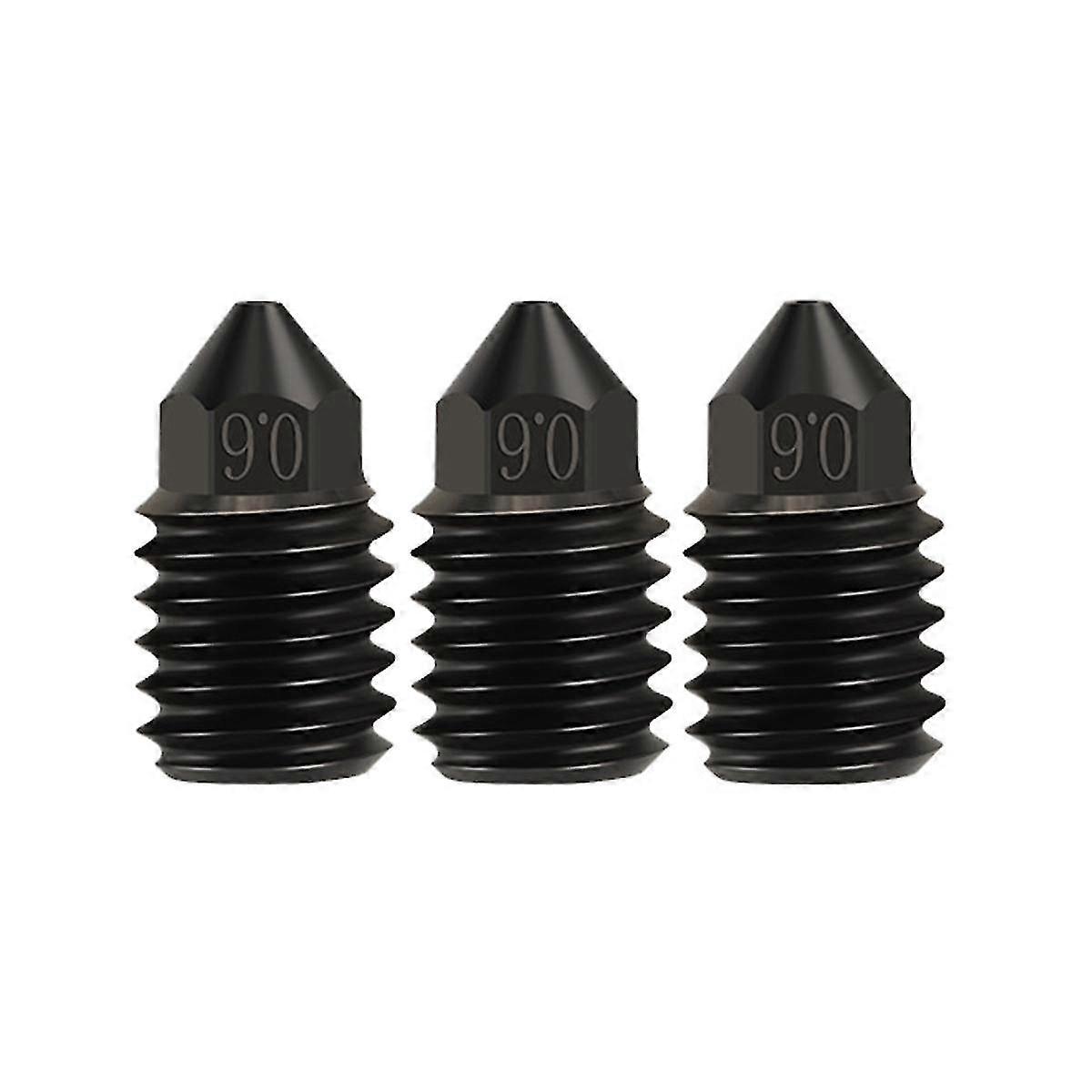 3pcs Clone Cht Nozzle 0.6mm Cht Hardened Steel High Flow Extruder Nozzles For Upgraded Bambulab Hotend P1p X1c