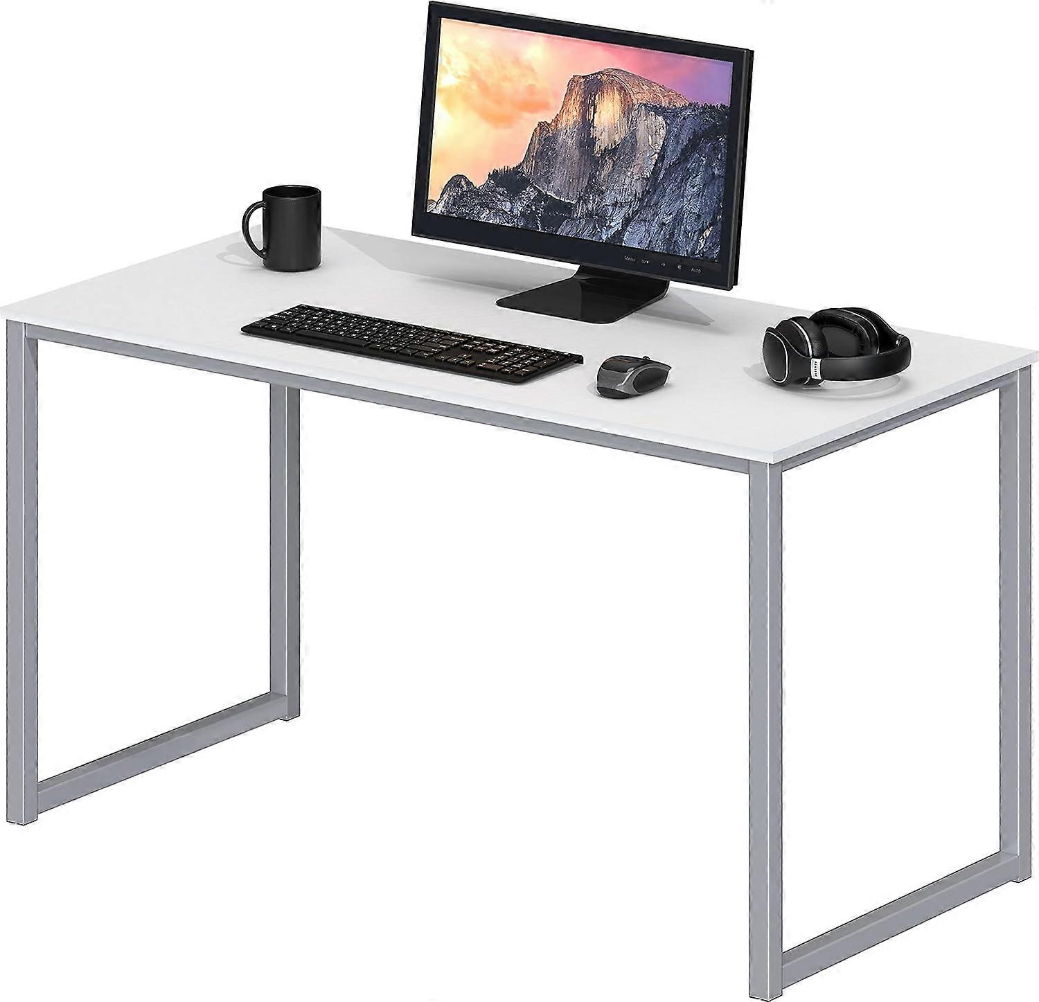 Home Office 100cm Computer Desk, Black White 40-Inch