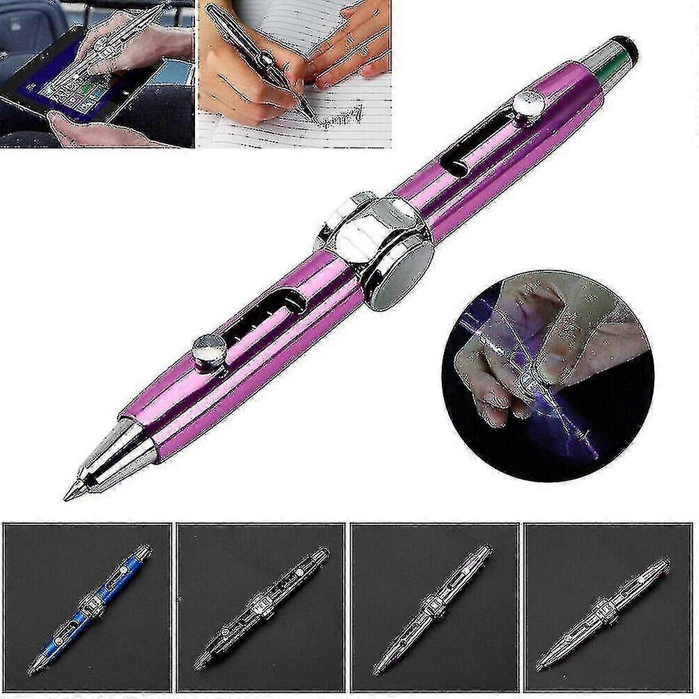 3 In 1 Sensory Toy Edc Metal Shell Fidget Spinner Pen Autism Anxiety Stress Relief Adhd Game For Kid